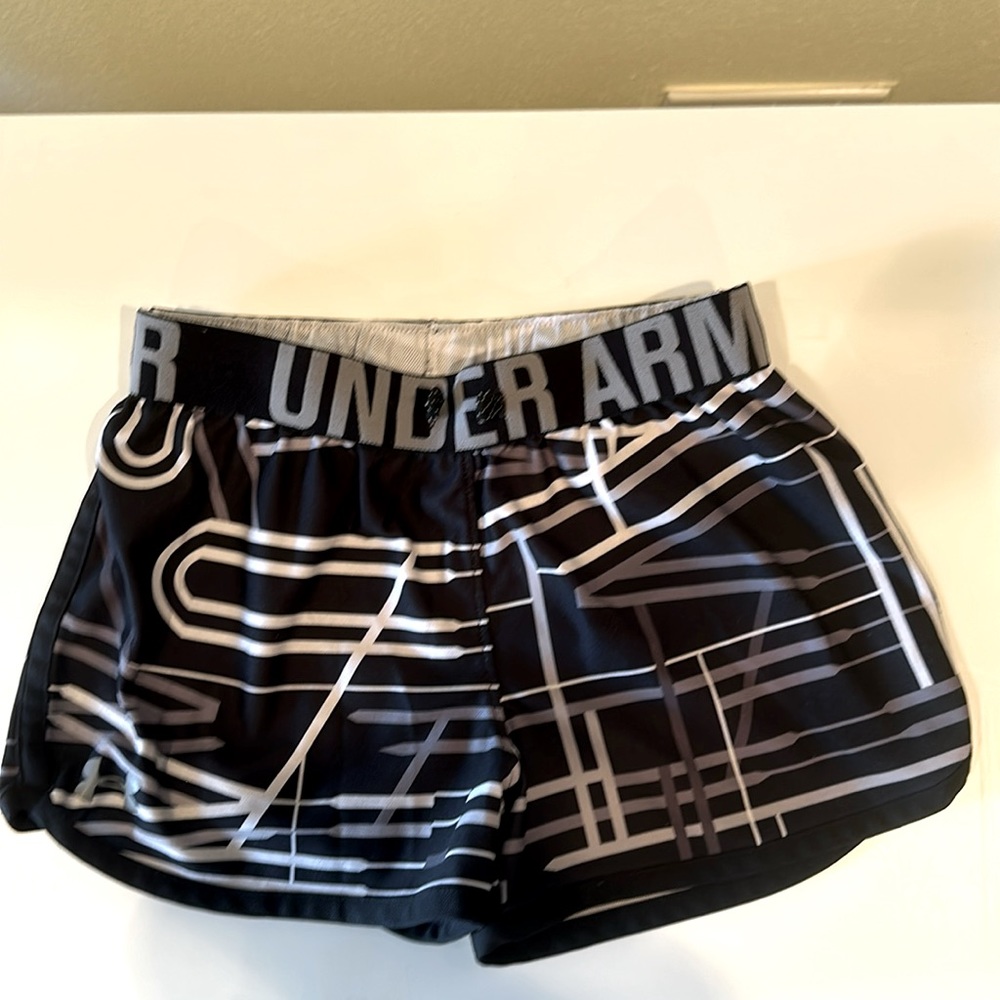 Under Armour shirts. Youth medium. Black/white/gray